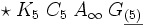 \star \; K_{5} \; C_{5} \; A_\infty \; G_{\underline{(5)}}